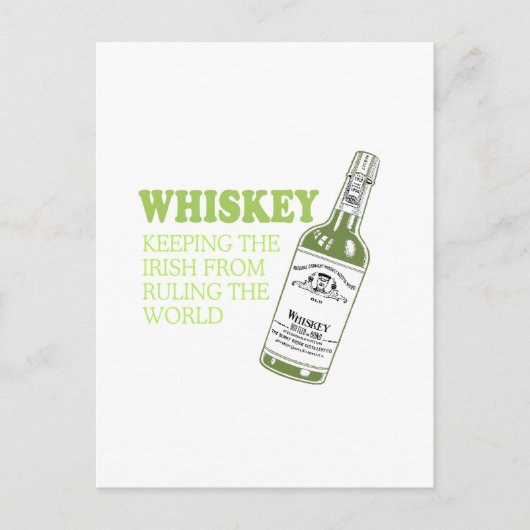 IRISH WHISKEY POSTKARTE (Vorderseite)