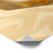 Irish Whiskey Tumbler Shamrock Ice "Sláinte!" Poster (Ecke)