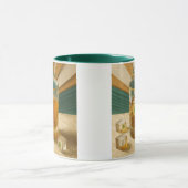 Irish Whiskey Tumbler Shamrock Ice "Sláinte!" Tasse (Zentrum)