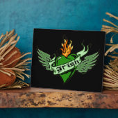 Irish Winged Heart Plaques Fotoplatte (Seite)