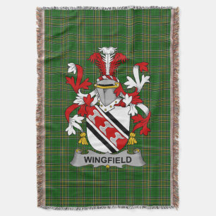 Irish Wingfield Coat of Arms Familienwappen Irland Decke