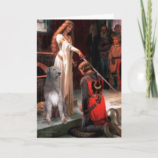 Irish Wolfhound 1 - The Accolade Karte (Vorderseite)