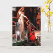 Irish Wolfhound 1 - The Accolade Karte (Gelbe Blume)