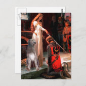 Irish Wolfhound 1 - The Accolade Postkarte (Vorne/Hinten)