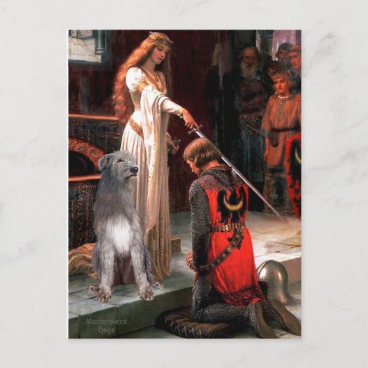 Irish Wolfhound 1 - The Accolade Postkarte (Vorderseite)