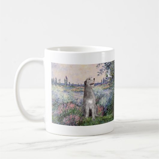 Irish Wolfhound 6 - An der Seine Kaffeetasse (Links)