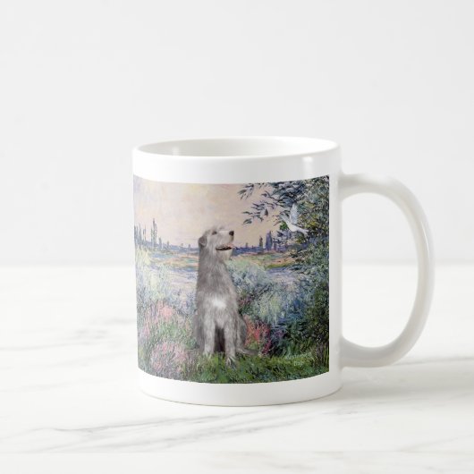 Irish Wolfhound 6 - An der Seine Kaffeetasse (Rechts)