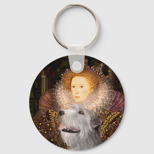 Irish Wolfhound 6 - Queen Schlüsselanhänger (Vorderseite)