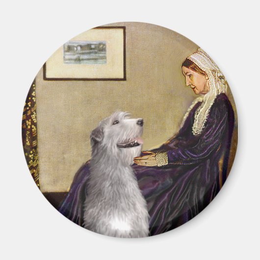 Irish Wolfhound 6 - Whistlers Mutter Magnet (Vorne)