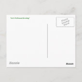 "Irish Wolfhound Begrüßung" Postkarte (Rückseite)