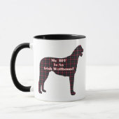 Irish Wolfhound BESTE FREUNDIN Tasse (Links)