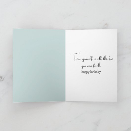 Irish Wolfhound Birthday Karte (Innenseite)