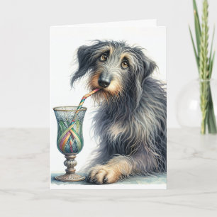 Irish Wolfhound Birthday Karte