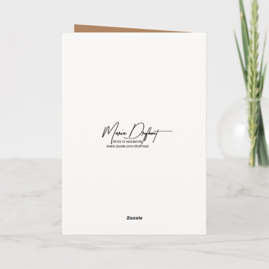 Irish Wolfhound Birthday Spaß Karte (Rückseite)