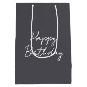 Irish Wolfhound Businessman spricht telefonisch Mittlere Geschenktüte (Rückseite)