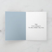 Irish Wolfhound Businessman zum Vatertag Karte (Innenseite)