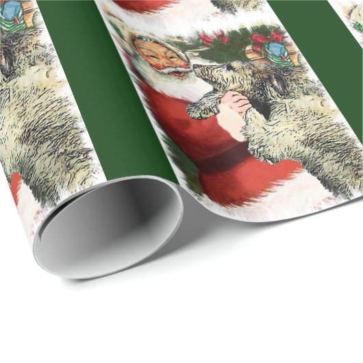 Irish Wolfhound Christmas Geschenkpapier (Rolleneckpunkt)