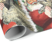 Irish Wolfhound Christmas Geschenkpapier (Rolleneckpunkt)