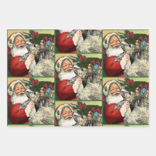 Irish Wolfhound Christmas Geschenkpapier Set (Vorderseite 3)