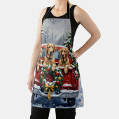 Irish Wolfhound Christmas Red Truck Holiday Gift Schürze (InSitu)