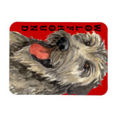 Irish Wolfhound Color Block Magnet (Horizontal)