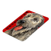 Irish Wolfhound Color Block Magnet (Linke Seite)