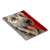 Irish Wolfhound Color Block Notizblock (Rechte Seite)