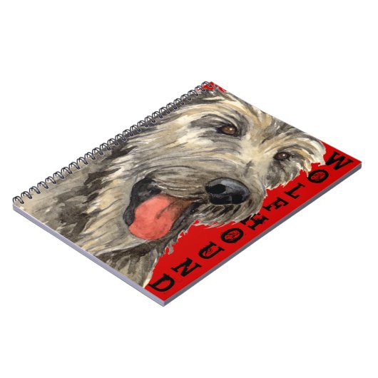 Irish Wolfhound Color Block Notizblock (Linke Seite)
