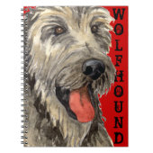 Irish Wolfhound Color Block Notizblock (Vorderseite)
