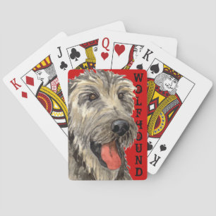 Irish Wolfhound Color Block  Spielkarten