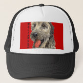 Irish Wolfhound Color Block Truckerkappe (Vorderseite)