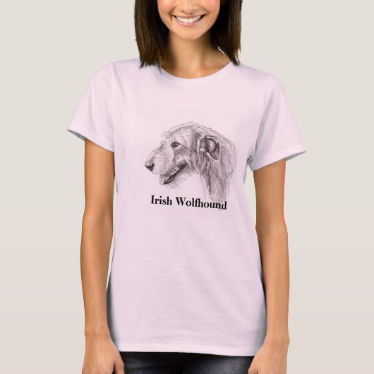 Irish Wolfhound Dog Art T - Shirt (Vorderseite)