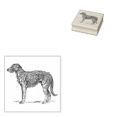 Irish Wolfhound Dog Breed Gummistempel (Stempel)