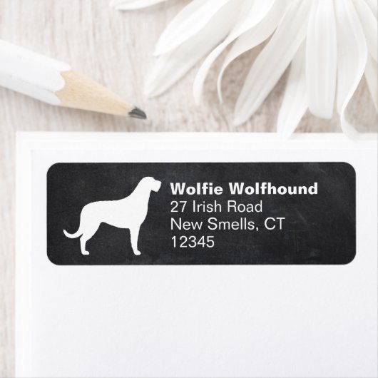 Irish Wolfhound Dog Breed Silhouette (Insitu)