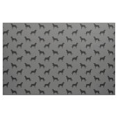 Irish Wolfhound Dog Breed Silhouetten Gemustert Stoff (Fat Quarter (45,7 x 55,9 cm))