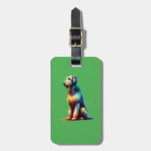 Irish Wolfhound Dog Gepäckanhänger (Vorderseite vertikal)