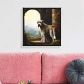 Irish Wolfhound Dog Leinwanddruck (Insitu (Wohnzimmer))