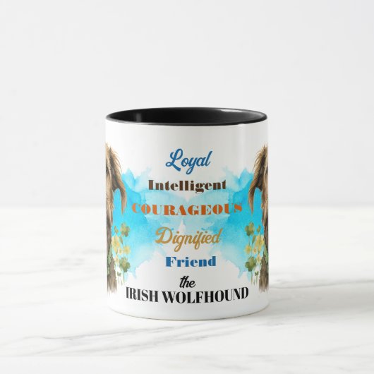 Irish Wolfhound Dog Loyal Friend Tasse (Zentrum)