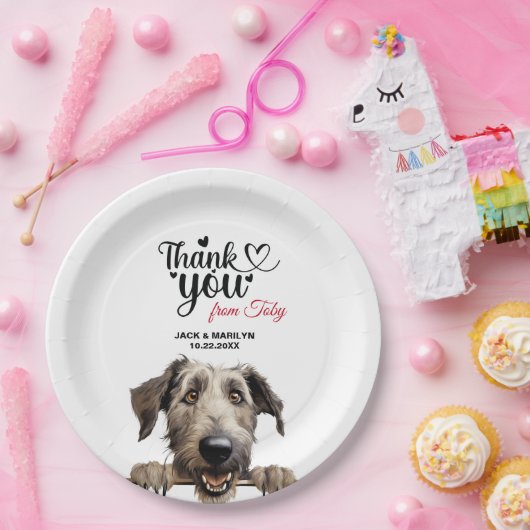 Irish Wolfhound Dog Pappteller (Party)