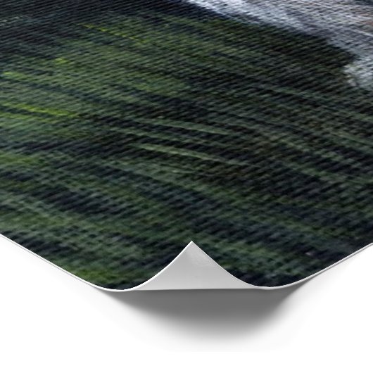 Irish Wolfhound Dog Portrait Poster (Ecke)