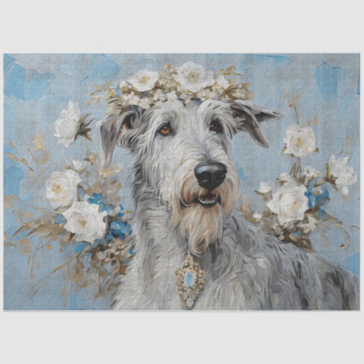 Irish Wolfhound Dog Seidenpapier (Vorderseite)