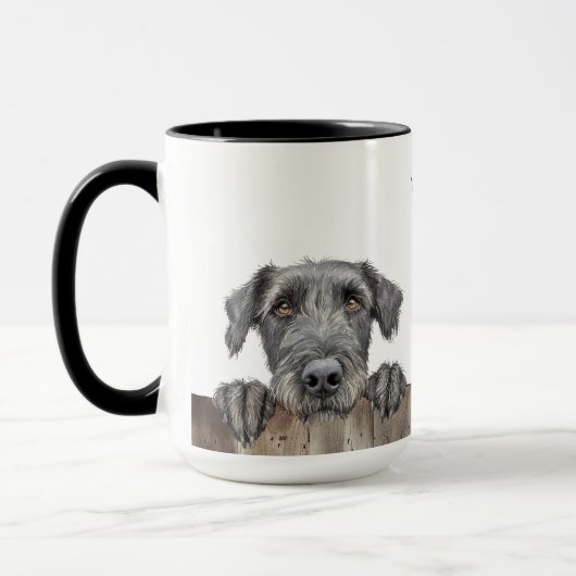 Irish Wolfhound Dog Tasse (Links)