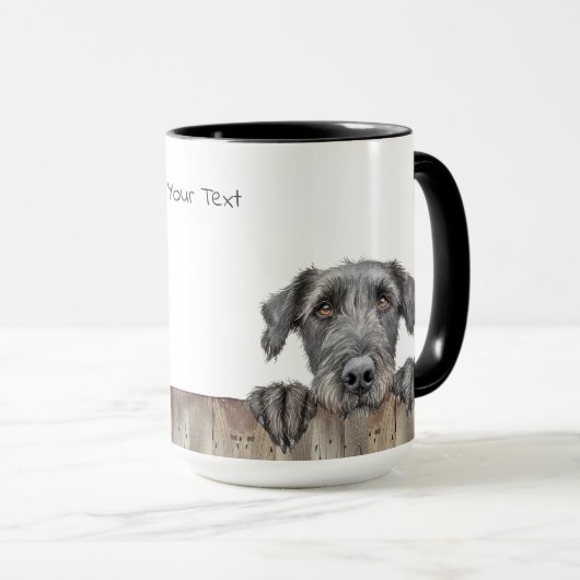Irish Wolfhound Dog Tasse (VorderseiteRechts)