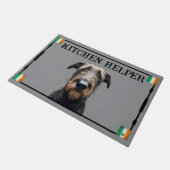 Irish Wolfhound Door Mat Fußmatte (Schrägansicht)