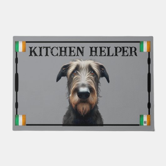 Irish Wolfhound Door Mat Fußmatte (Vorderseite)