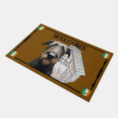 Irish Wolfhound Door Mat Fußmatte (Schrägansicht)