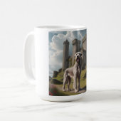 Irish Wolfhound Elegant Breed Coffee Tasse (Vorderseite Links)