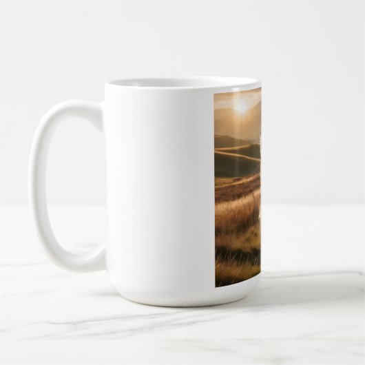Irish Wolfhound Elegant Breed Coffee Tasse (Links)