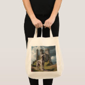 Irish Wolfhound Elegante Lebensmittelgeschäft Tote Tragetasche (Vorderseite (Produkt))