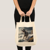Irish Wolfhound Elegante Lebensmittelgeschäft Tote Tragetasche (Vorderseite (Produkt))